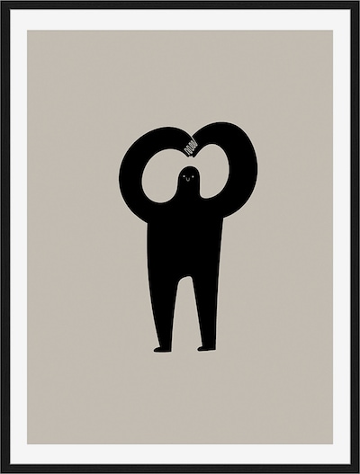 Liv Corday Bilder 'Little Man' in schwarz / weiß, Produktansicht