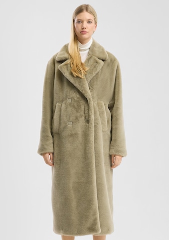 QS Between-Seasons Coat in Beige: front