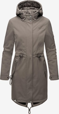 MARIKOO Raincoat in Grey: front