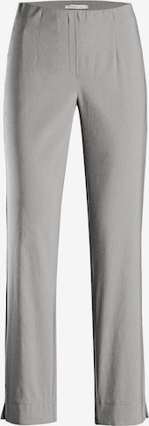 STEHMANN Pleat-Front Pants 'Ina-740' in Grey: front