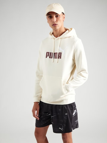 PUMA Спортен суитшърт 'ESS No. 1' в бежово: отпред
