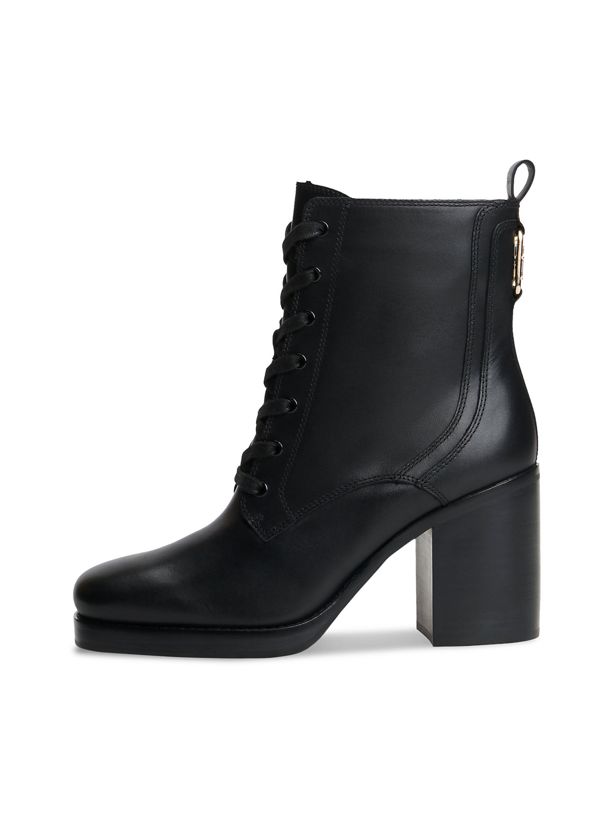 TOMMY HILFIGER Schnürstiefel in Schwarz: Vorderseite