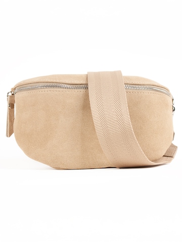 lePelou Fanny Pack 'ARIA medium' in Beige: front