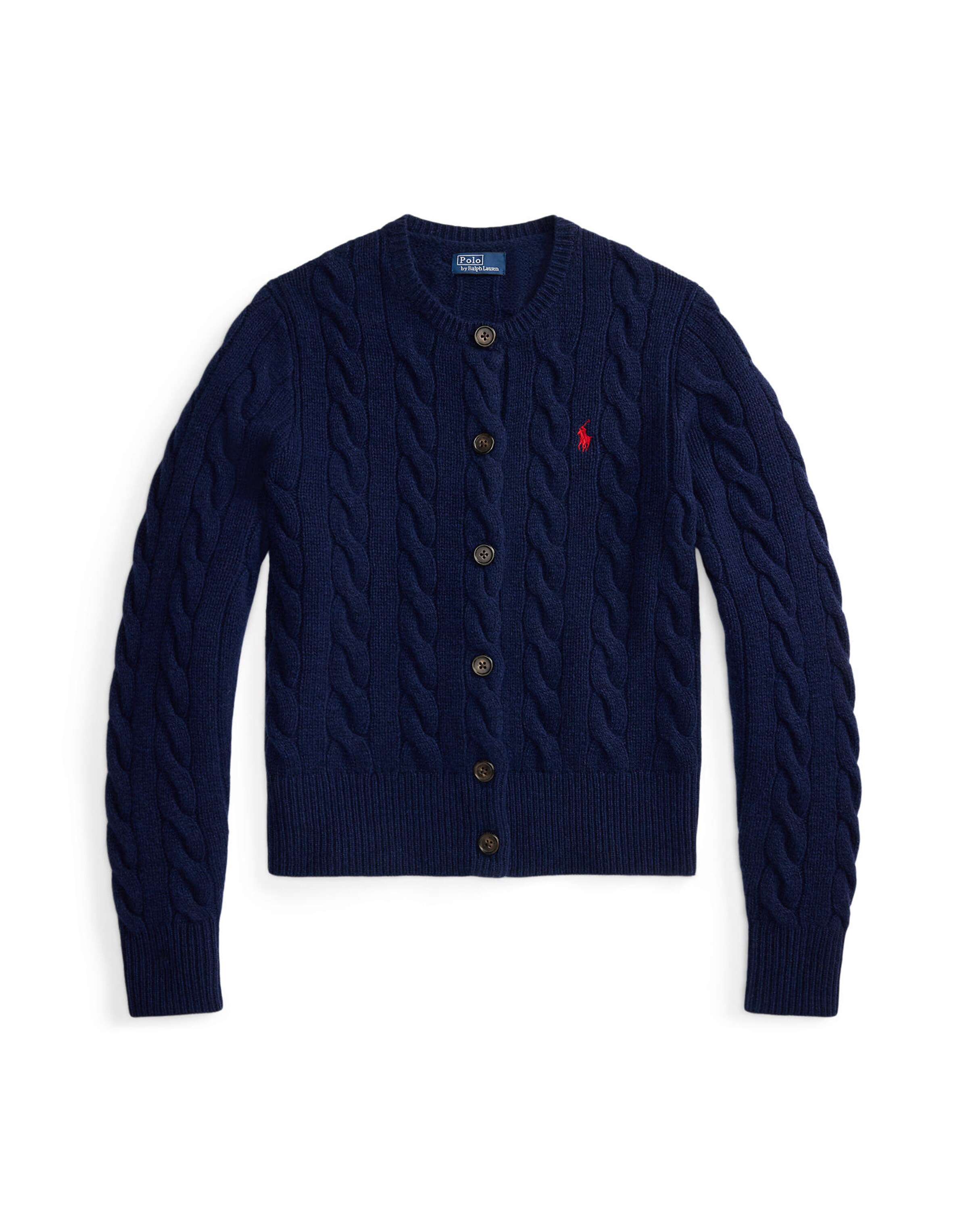 Polo Ralph Lauren Πλεκτή ζακέτα σε μπλε: μπροστά
