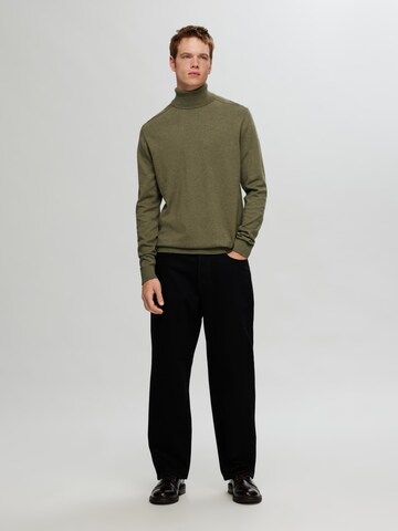 Regular fit Pullover 'Berg' di SELECTED HOMME in verde