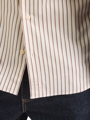 Calvin Klein Regular fit Button Up Shirt in Beige