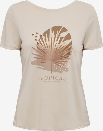 ONLY T-Shirt in Beige: Vorderseite