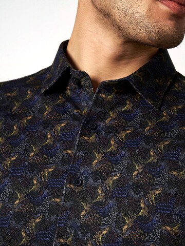 DESOTO Slim Fit Hemd in Schwarz