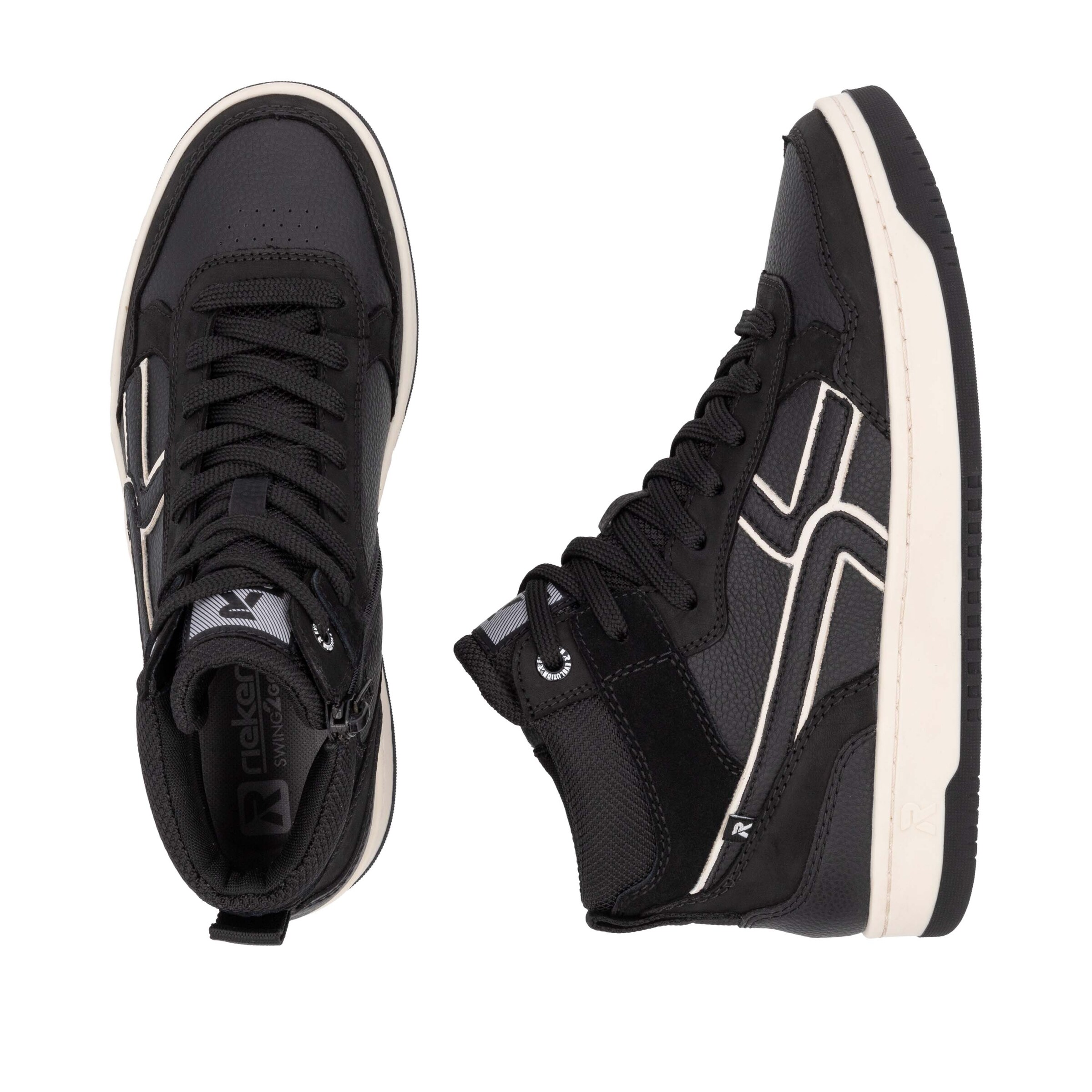Baskets hautes 'W1970' Rieker Sport en noir