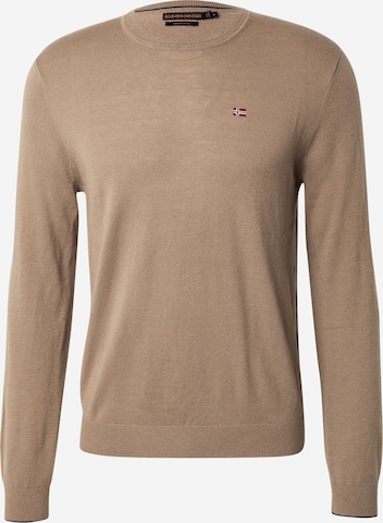 NAPAPIJRI Pulover 'DAMAVAND' | siva barva: sprednja stran