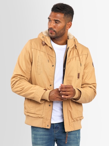 Alessandro Salvarini Winter Jacket in Brown: front