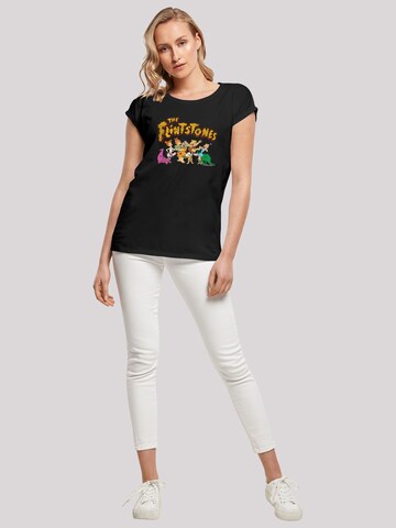 Maglietta 'The Flintstones Group Distressed' di F4NT4STIC in nero