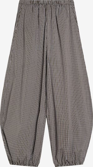 Bershka Housut värissä khaki / oliivi / valkoinen, Tuotenäkymä