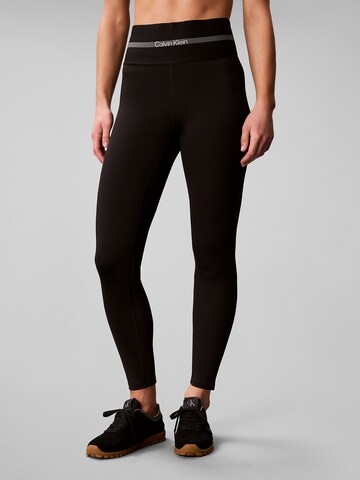 Calvin Klein Sport Slim fit Leggings in Black: front