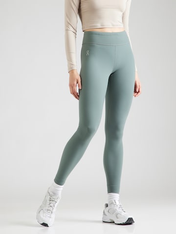 On Skinny Sportbroek 'Core' in Groen: voorkant