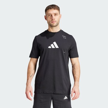 T-Shirt fonctionnel ADIDAS PERFORMANCE en noir : devant