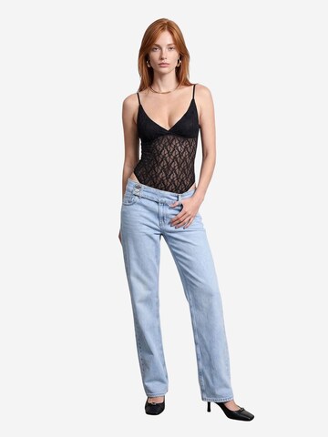 Dilvin Bodysuit 'Blusen' in Black