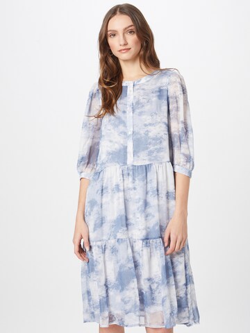 Robe-chemise Freequent en bleu : devant