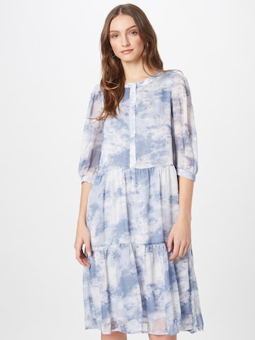 Freequent Shirt Dress in Blue: front