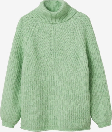 MANGO Sweater 'HALFISIN' in Green: front