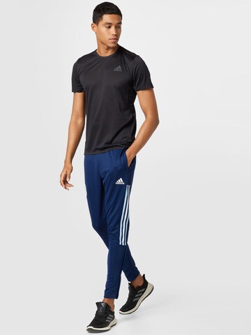 ADIDAS SPORTSWEAR Tapered Workout Pants 'Messi Tiro Number 10' in Blue