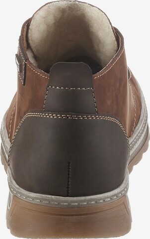 Rieker Lace-Up Boots in Brown