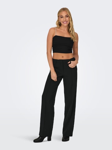 ONLY Regular Pleat-Front Pants 'ASTRID' in Black