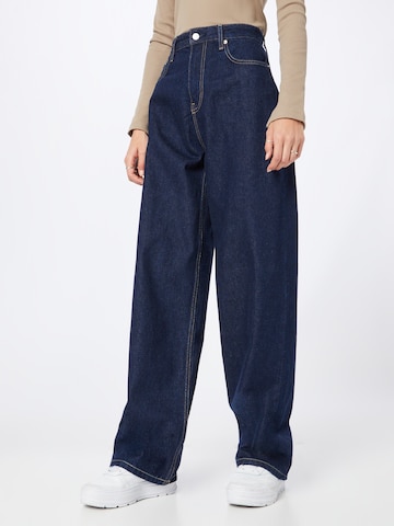 Calvin Klein Jeans Wide leg Jeans in Blauw: voorkant