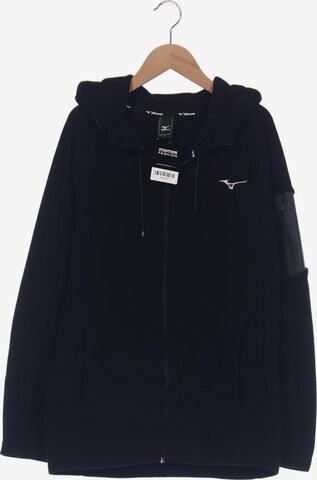 MIZUNO Sweatshirt & Zip-Up Hoodie in L in Black: front