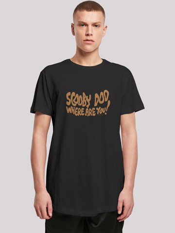 T-Shirt 'Where Are You Spooky' F4NT4STIC en noir : devant