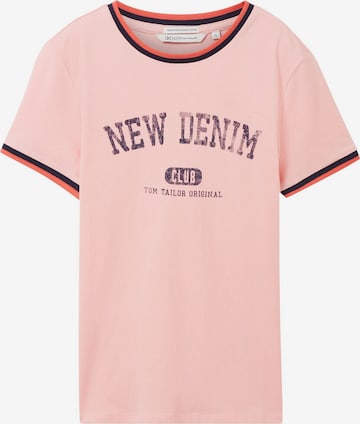TOM TAILOR DENIM Shirt in Pink: front
