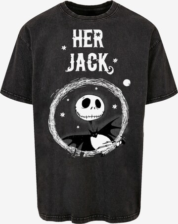 T-Shirt 'Disney Nightmare Before Christmas Her Jack' F4NT4STIC en noir : devant
