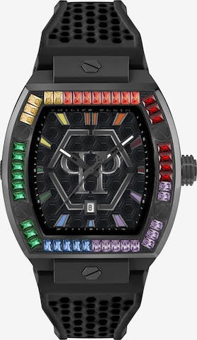 Philipp Plein - Reloj analógico ' Hexagon ' en negro: frente