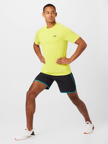 UNDER ARMOUR Regular fit Funkcionalna majica 'Tech 2.0' | rumena barva