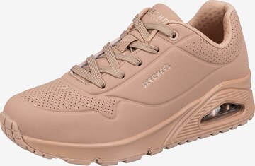 SKECHERS Platform trainers 'Uno Stand On Air' in Beige: front