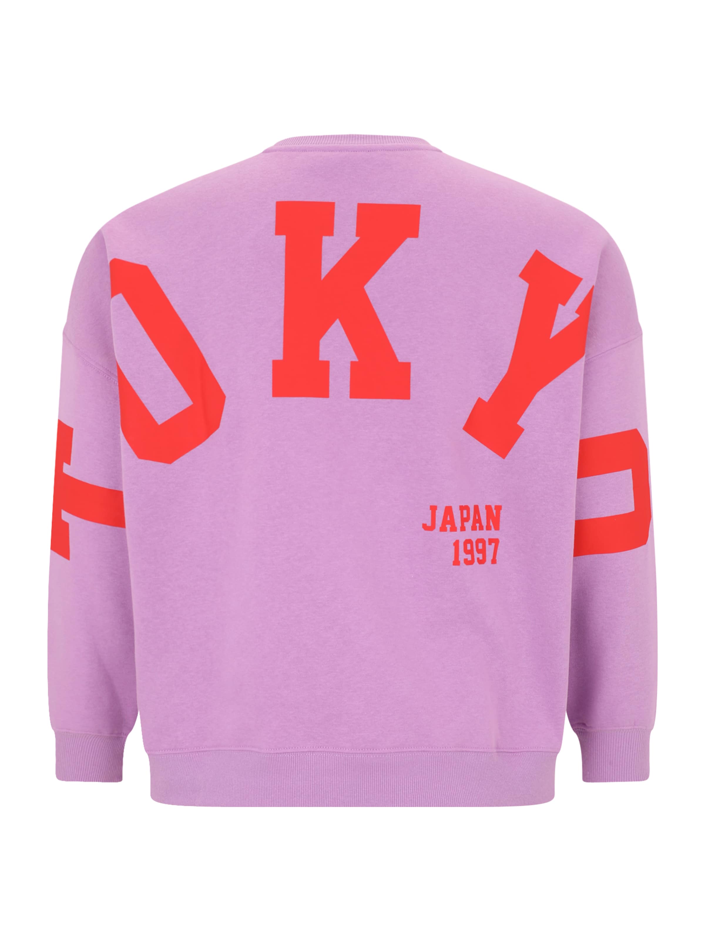 Sweat-shirt 'PCFANY' PIECES Curve en violet