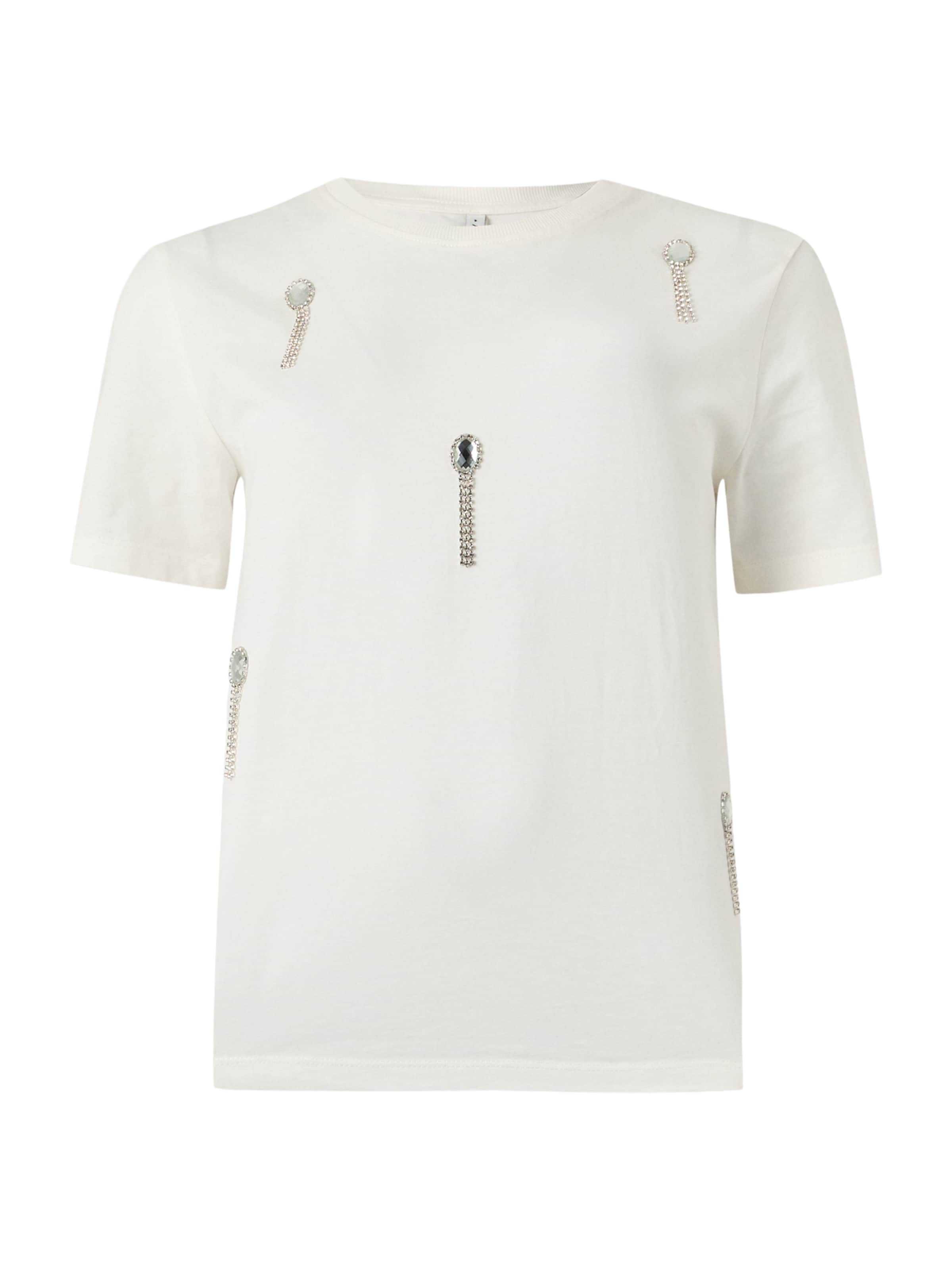 ONLY Μπλουζάκι 'ONLFILIZZA' σε λευκό, Άποψη προϊόντος