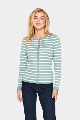 SAINT TROPEZ Strickjacke in Blau: Vorderseite
