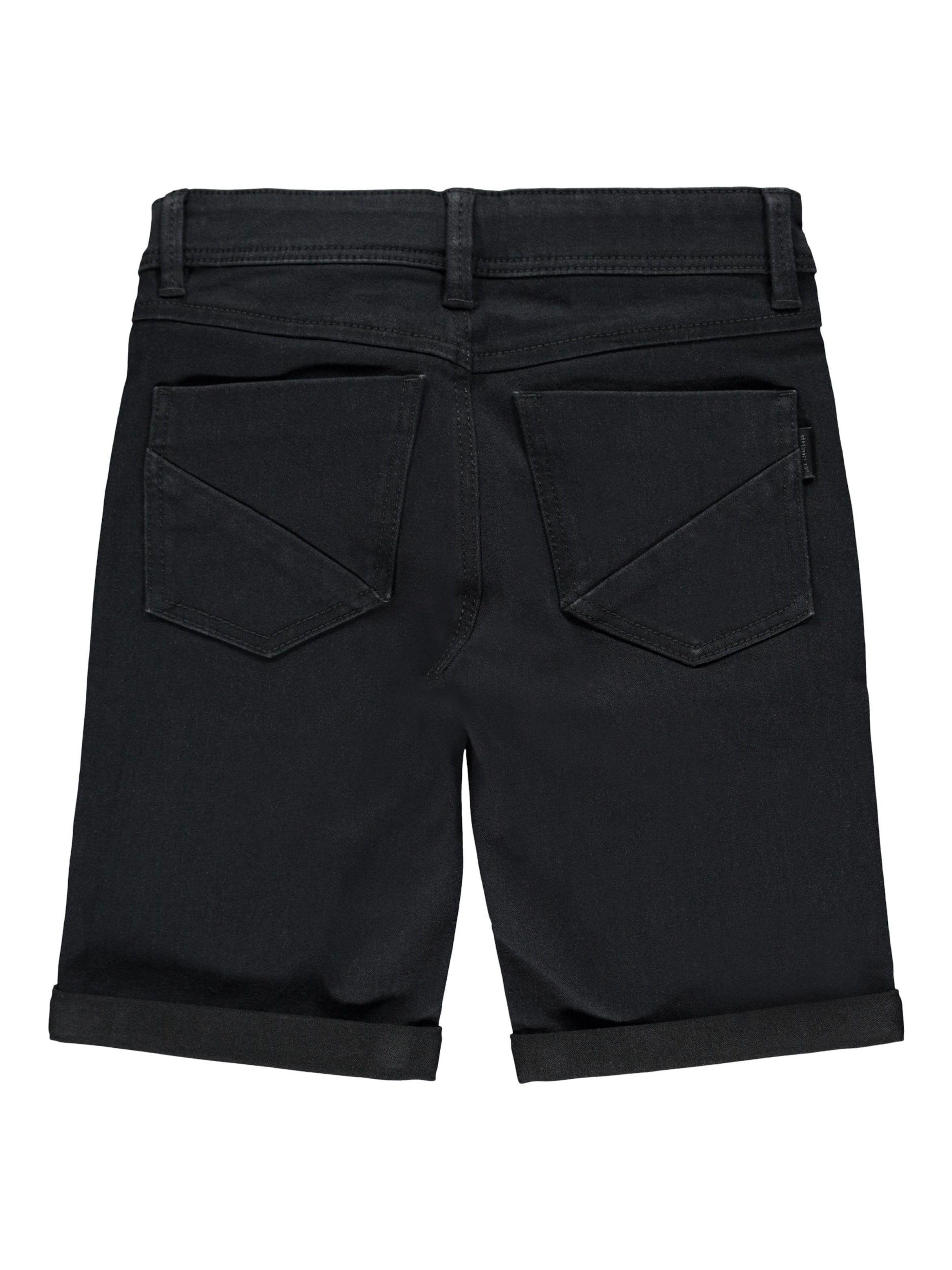 melns NAME IT Piegulošs Džinsi 'Sofus'