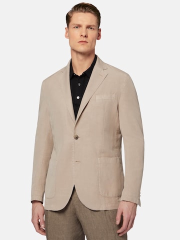 Coupe regular Veste de costume Boggi Milano en beige : devant