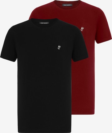 raudona Jacey Quinn Marškinėliai: priekis