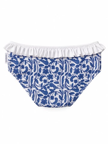 SEABASS High neck Bikini 'Girls Swim Set Ruffle' in Blauw