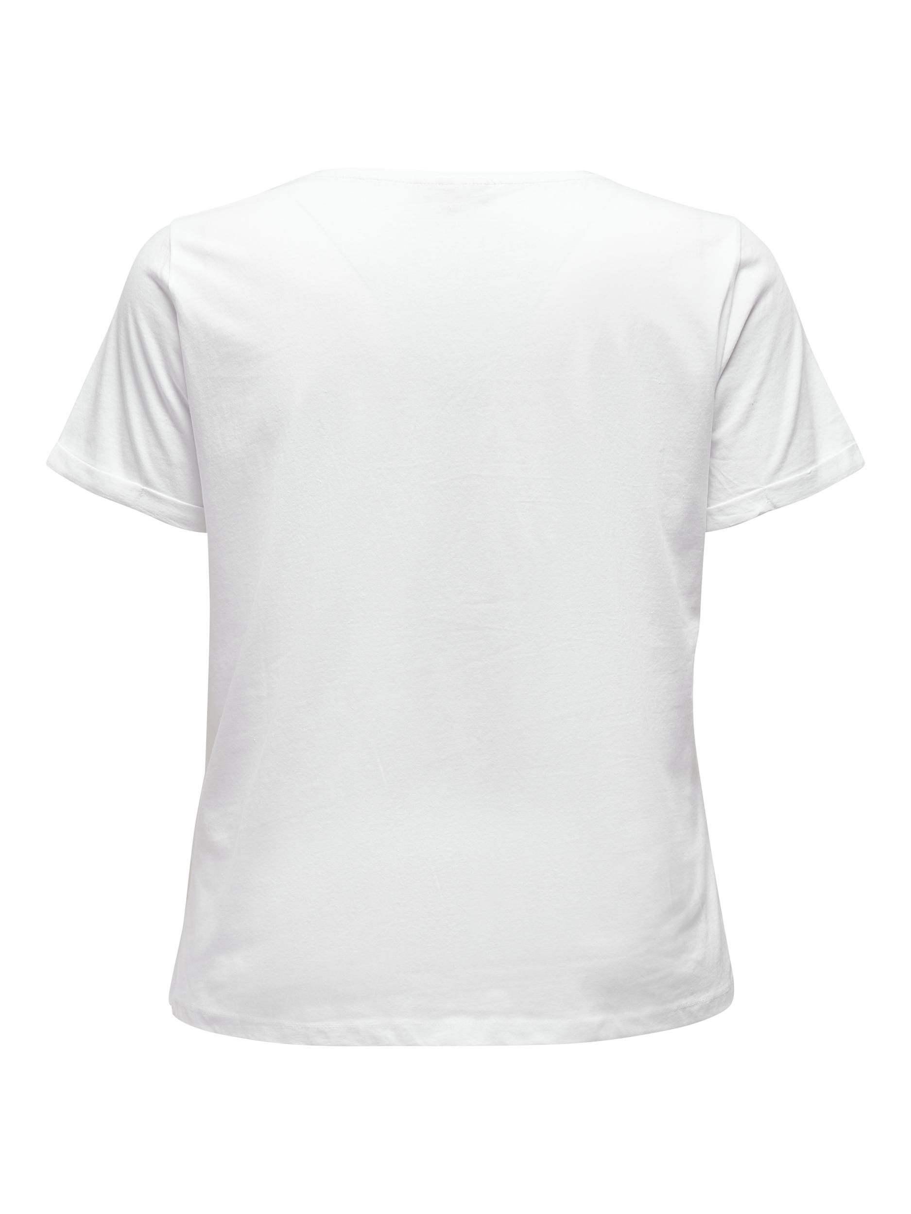 Kobiety 16ZZt ONLY Carmakoma Koszulka Antonia w kolorze Białym 