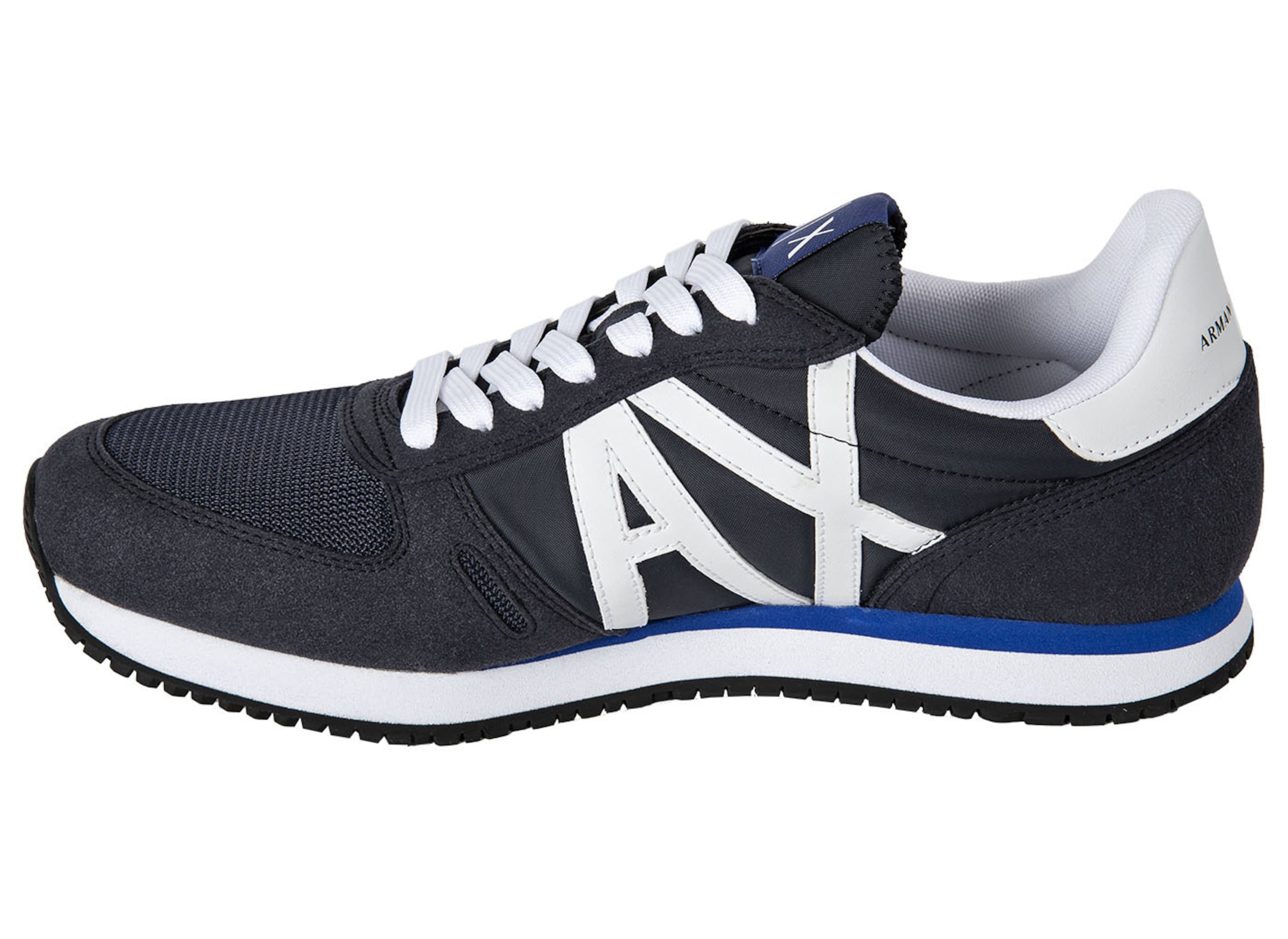 ARMANI EXCHANGE - Zapatillas deportivas bajas en azul: frente