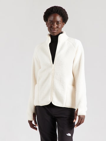 Veste en polaire fonctionnelle 4F en blanc : devant