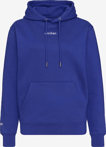 smiler. Kapuzenpullover buddy. in Blau: predná strana