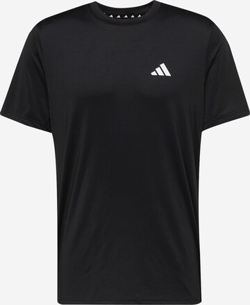 ADIDAS PERFORMANCE Functioneel shirt 'Essentials' in Zwart: voorkant