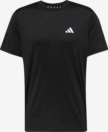 ADIDAS PERFORMANCE - Camiseta funcional 'Essentials' en negro: frente