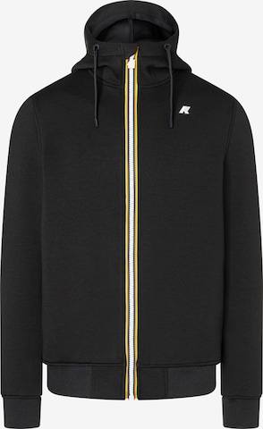 Giacca di felpa 'Rainer Spacer' di K-Way in nero: frontale