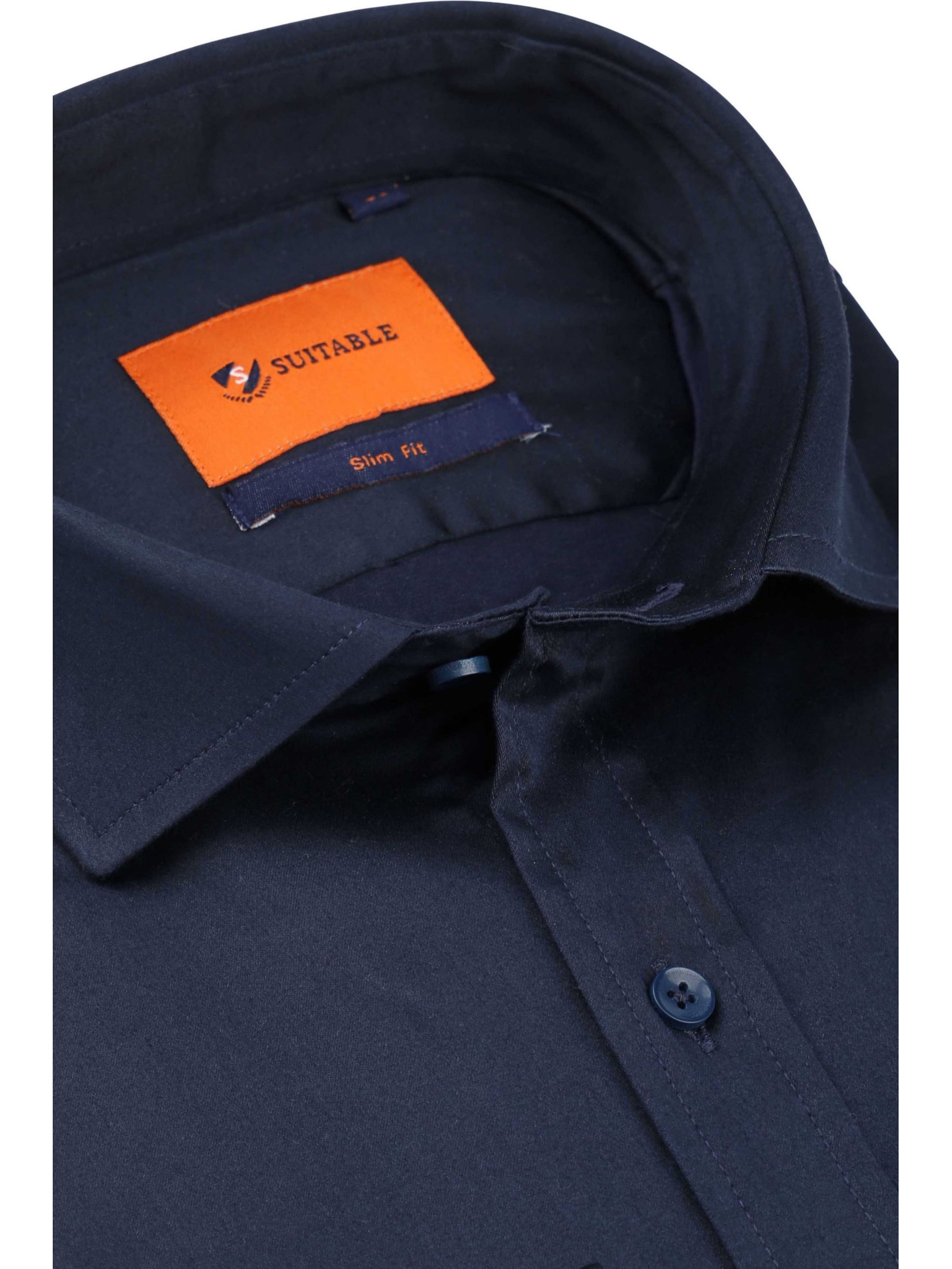 Suitable Slim fit Overhemd in Blauw